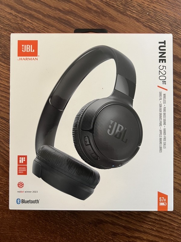 JBL T510BT Wireless Over-Ear Headphones – Black