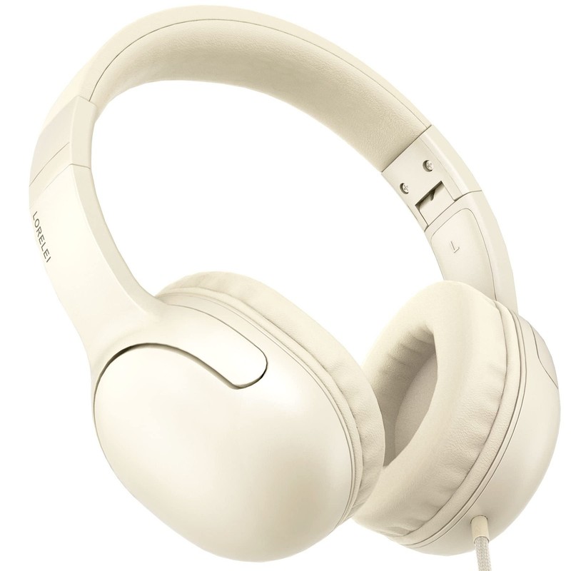 E5 Wired Headphones for Kids Foldable & 3.5mm Jack Tangle Free Nylon Wire Ste…