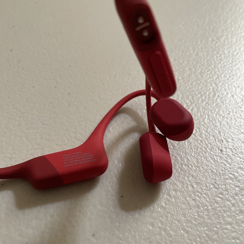 AfterShokz Aeropex Bone Conduction Wireless Headphones - Red gallery