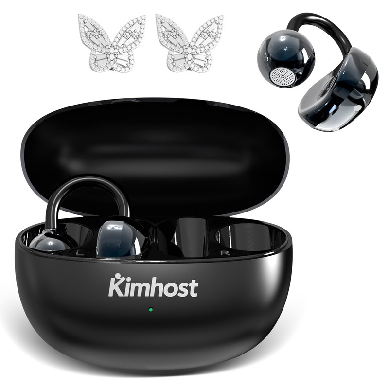 TWS Open-Ear Clip Earbuds Bluetooth 5.3 IPX7 Waterproof ENC Wireless Headphone