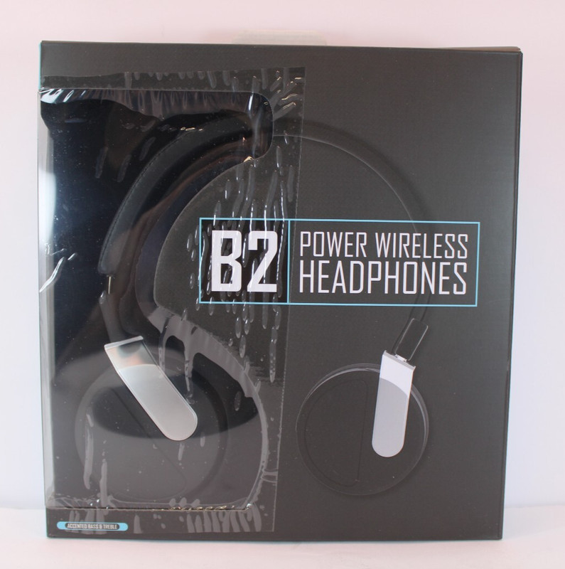 NIB B2 Power Wireless Headphones Stereo Sound &Built-In Mic Accented Bass & Treb
