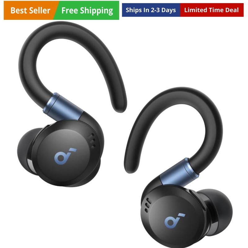 Sport X20 by , True-Wireless Workout Earbuds, Rotatable and Extendable Ear Ho…