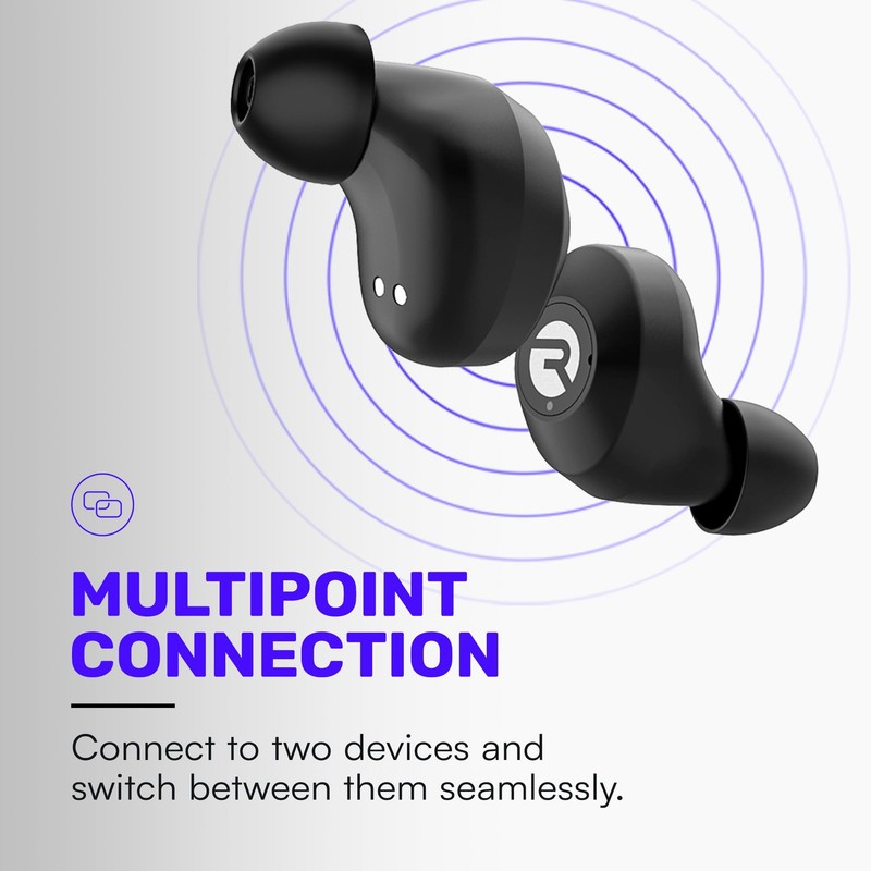 Everyday Classic Bluetooth Wireless Earbuds + Microphone with Active Noise Ca... gallery