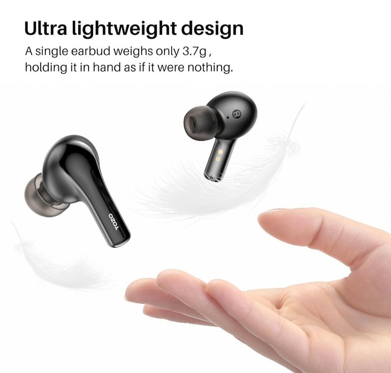TOZO A2-S Wireless Earbuds Bluetooth Immersive Premium Sound Stereo Headphones gallery