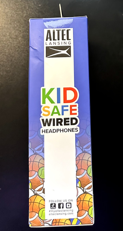 Altec Lansing Kid Safe Wired Headphones Ages 3-5 With Built-in Volume - New gallery