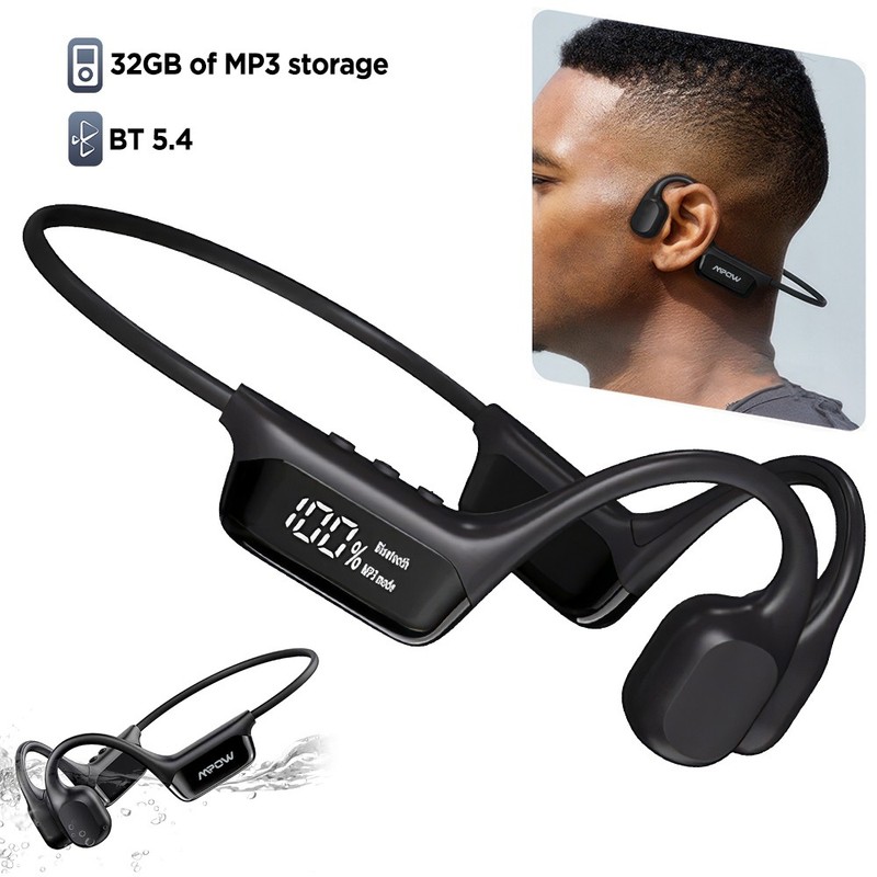 Mpow Bone Conduction Headphones Open Ear Headphones with MP3 Mode 32GB Memory