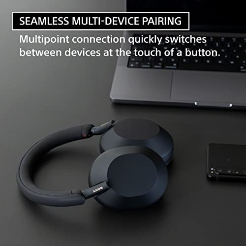 Sony Noise Cancelling Wireless Over Ear Headphones Silver Bluetooth gallery