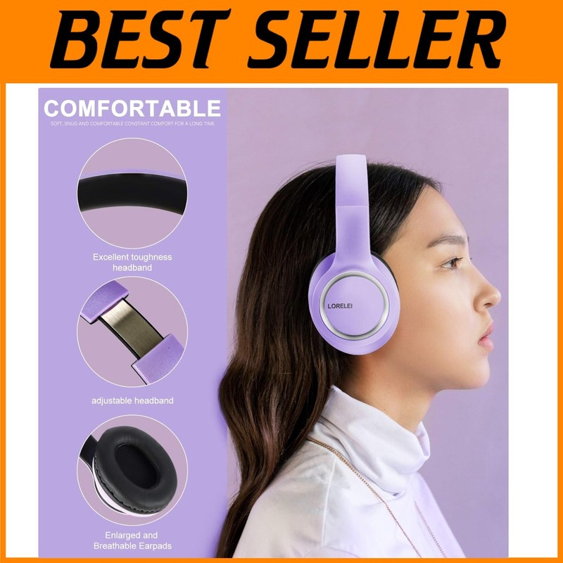 X8 Foldable Headphones for Smartphone & Tablet – Dark Purple