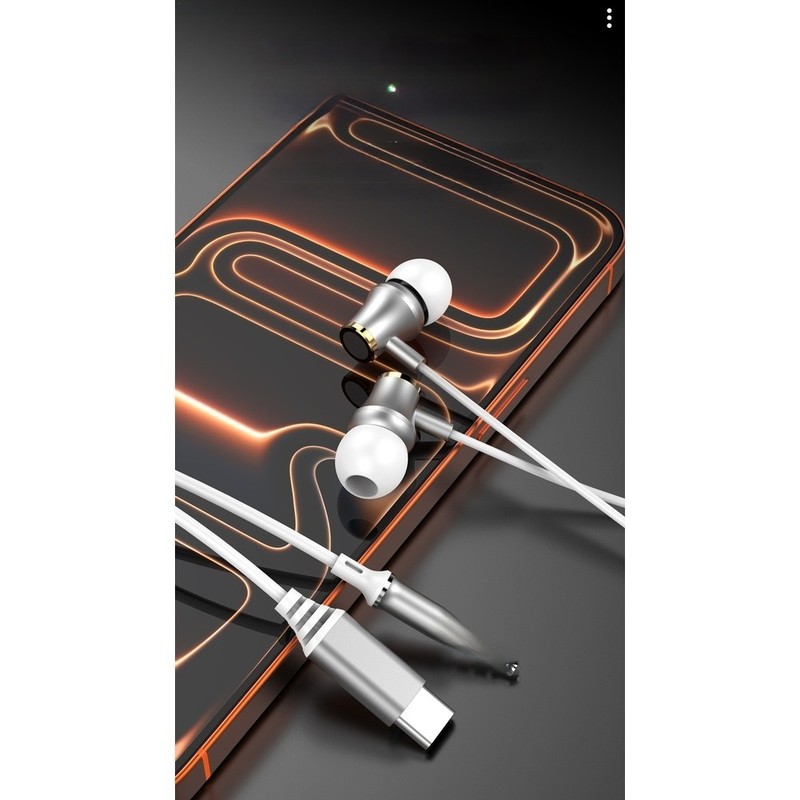 Wired Earbuds with USB C 3.5mm Connection HiFi Stereo Sound In Ear Design gallery