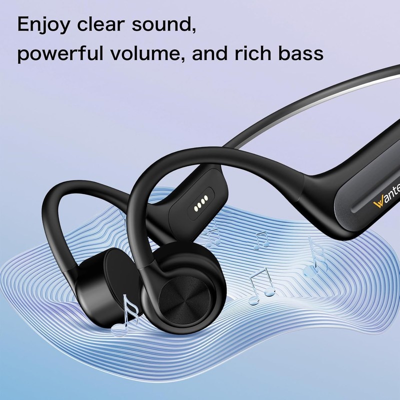 Wantek Bone Conduction Headphone Bluetooth Waterproof Earbuds 32G MP3 Player gallery