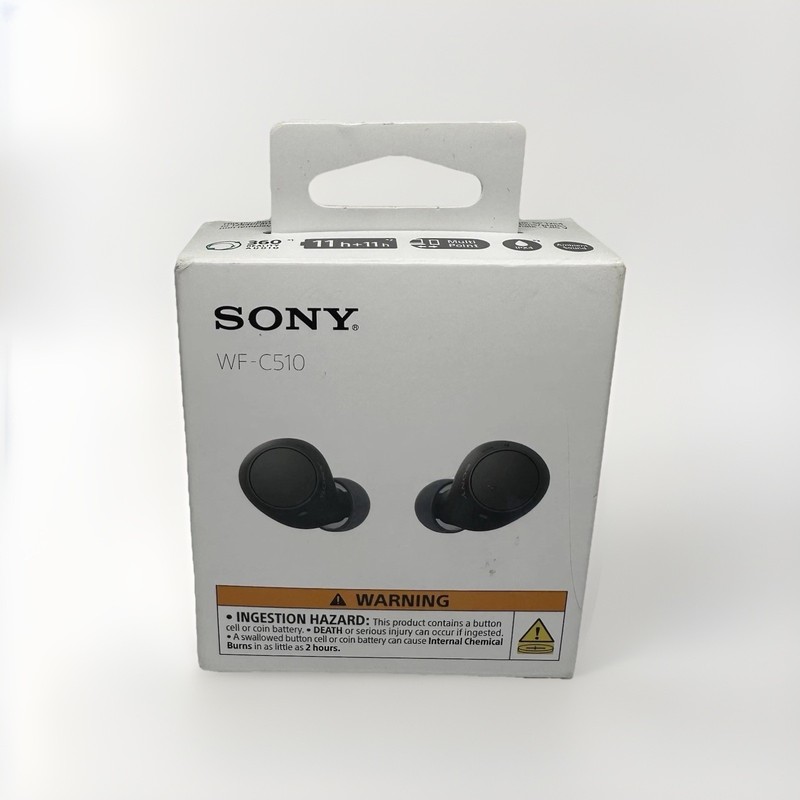 Sony WF-C510 Truly Wireless Black Earbuds WFC510/B OPEN BOX