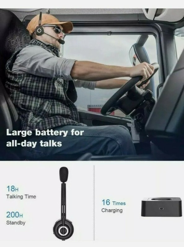 Wireless Office Trucker Headset Bluetooth Model BH-M97