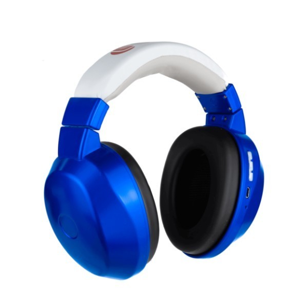 Lucid Audio Bluetooth Wireless Hearmuffs Hearing Protection for Kids (5-10) BLUE