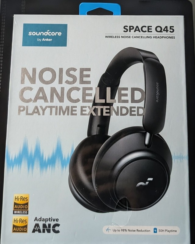 soundcore Space Q45 Wireless Headphones, Noise Cancelling, Hi-Res Audio, Black
