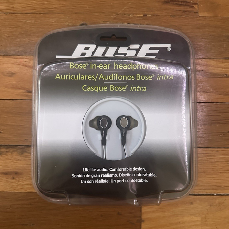 Bose In-Ear Earbuds Black 3.5mm Jack, Replaceable Ear Tips, Double