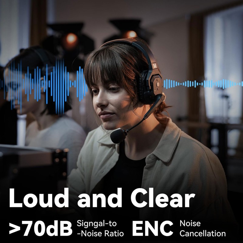 Hollyland Solidcom SE Global 5S 5-Person Single-Ear Noise-Canceling Headset gallery