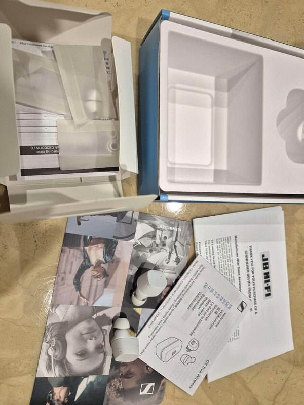 Sennheiser CX Plus True Wireless In-Ear Headphones - White - EARBUDS ONLY gallery