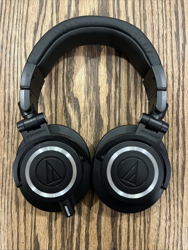 Audio-Technica ATH-M50x (Professional Monitor Headphones) Black- No Cord gallery