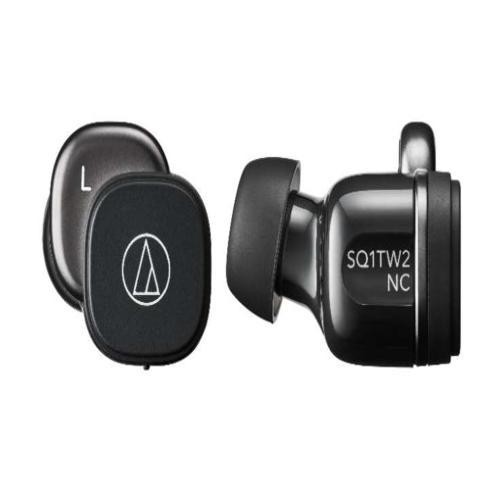 Audio-Technica ATH-SQ1TW2NC Black Wireless Noise Cancelling Earbuds