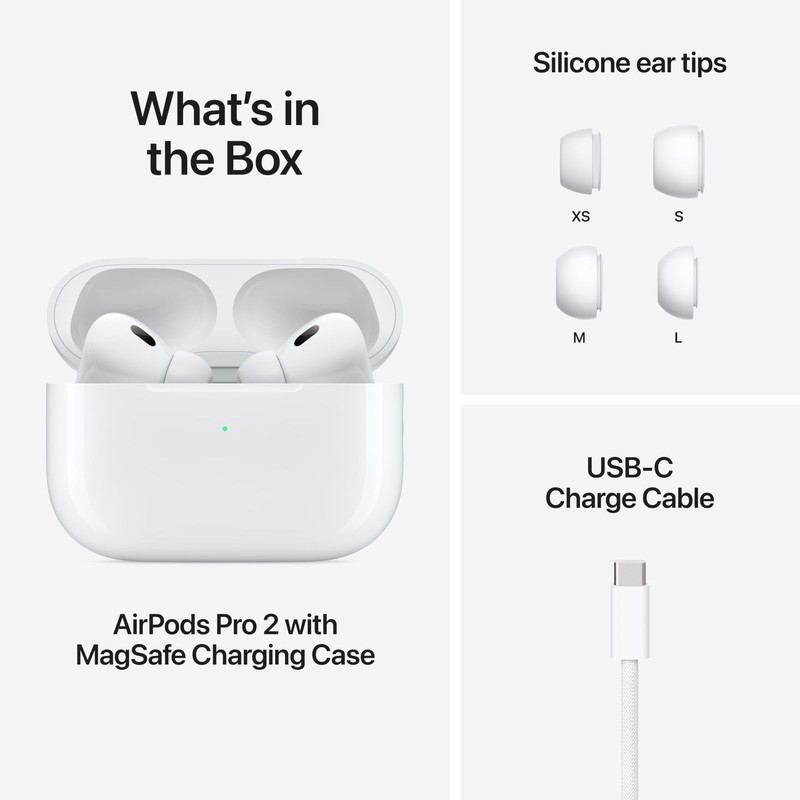 Apple AirPods Pro 2 Bluetooth In-Ear Earbuds With FAST SHIPPING