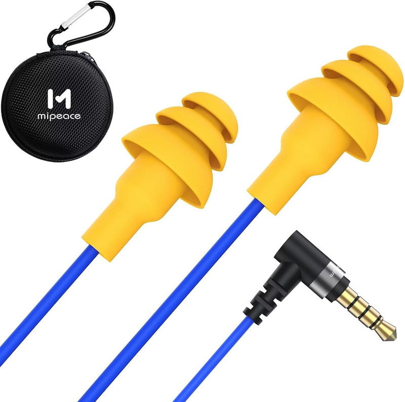 Wired Ear Protection Headphones, Ear Plug Headphones for Work-Safety Work Earbud gallery