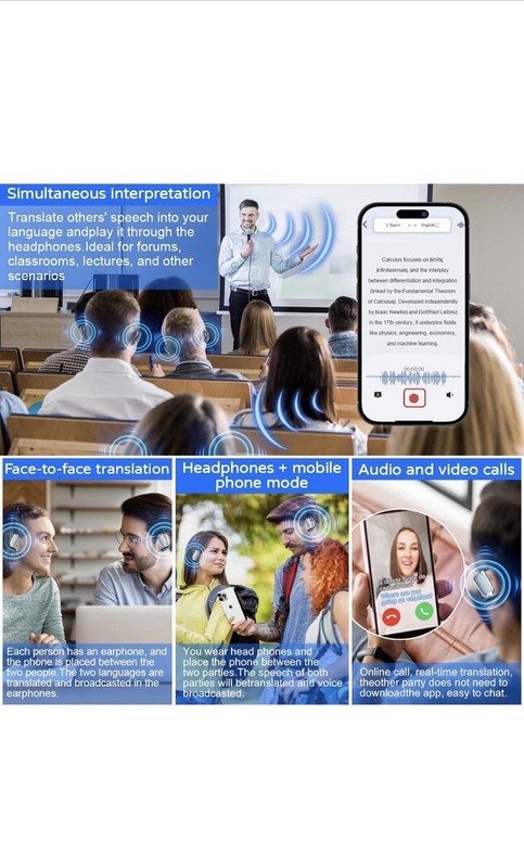 Ear Buds Translator. 144 Languages, Android IOS For Man And Women gallery