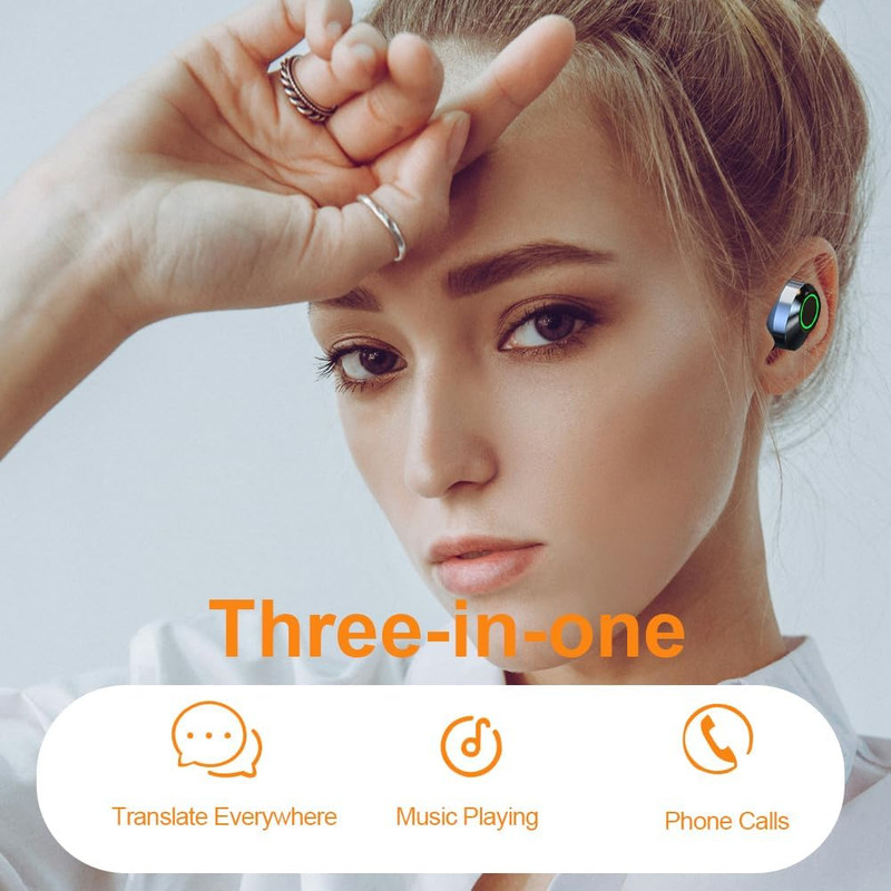 AI Language Translator Earbuds Real Time, Supports 144 Languages, Earphone 3-In- gallery