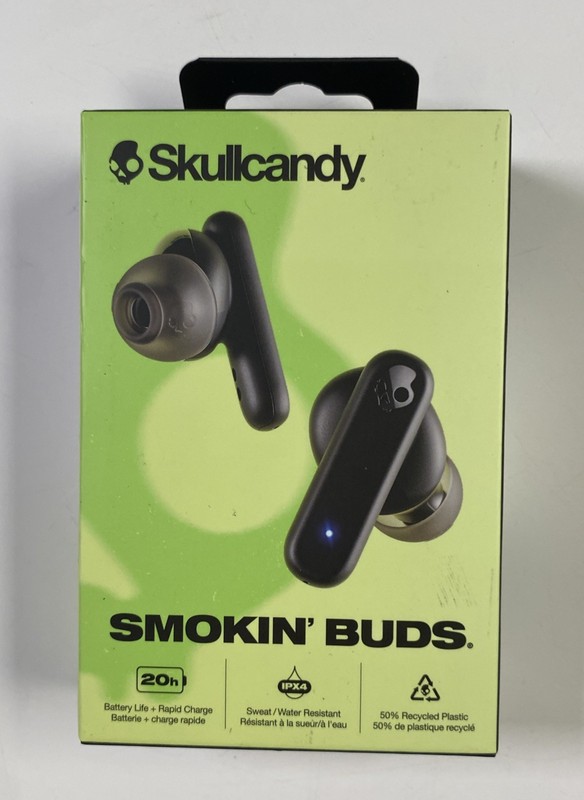 Skullcandy Smokin’ Buds Wireless Earbuds Bluetooth Headphones S2TAW-R740 NEW A9 gallery