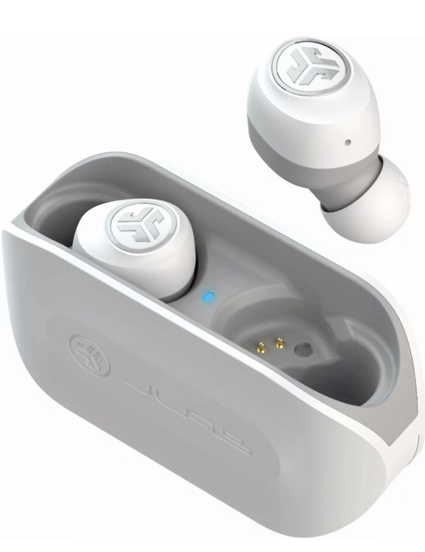 NEW JLab Audio - Go Air True Wireless In-Ear Headphones - White/Gray gallery