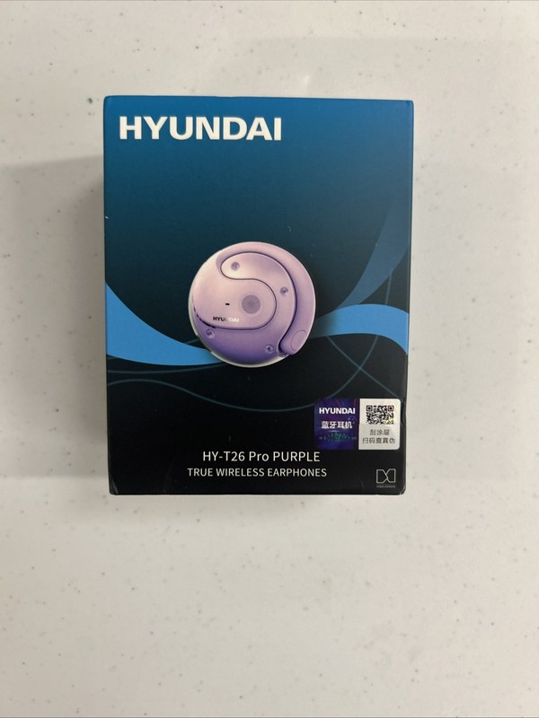 Hyundai AI True Wireless Earphones 5.4 Pro Purple HY-T26 Genuine OEM Device