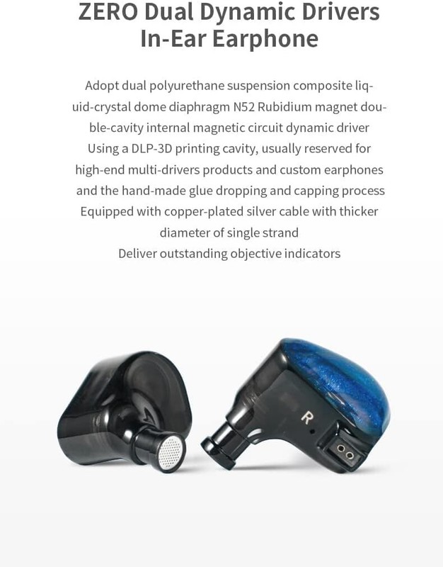 TRUTHEAR x Crinacle ZERO Dual Dynamic Drivers In Ear Headphone with 0.78 2Pi gallery