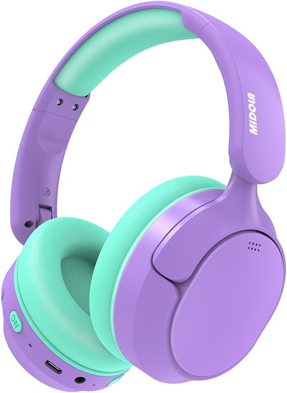 MIDOLA Kids Bluetooth Headphones Active Noise Cancelling,68H Play Time,Lightweig