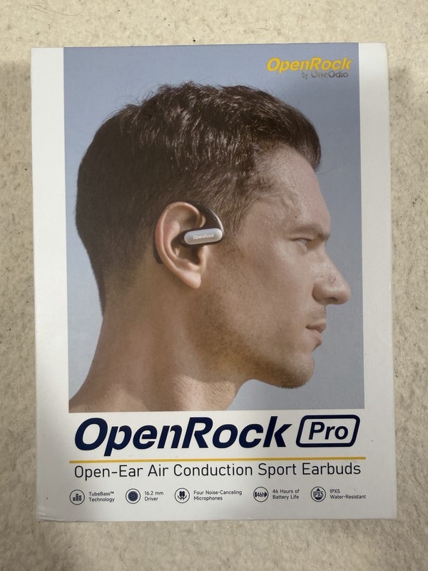 OpenRock Pro Open Ear Air Conduction Sport Earbuds Bluetooth IPX5 Open Box