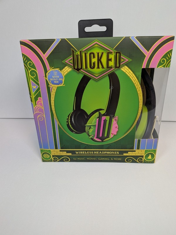 NEW Wicked Elphaba Wireless Bluetooth Headphones Built-In Mic Gaming Music gallery