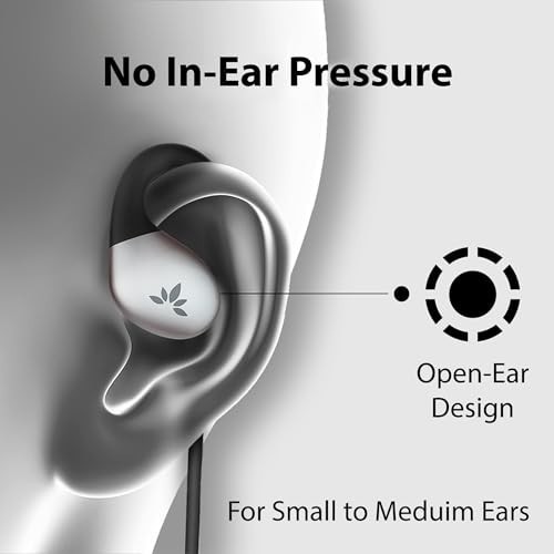 Open-Ear Wired Earbuds with Mic & Over-Ear Hook for Small Ears - Ideal for Offic gallery