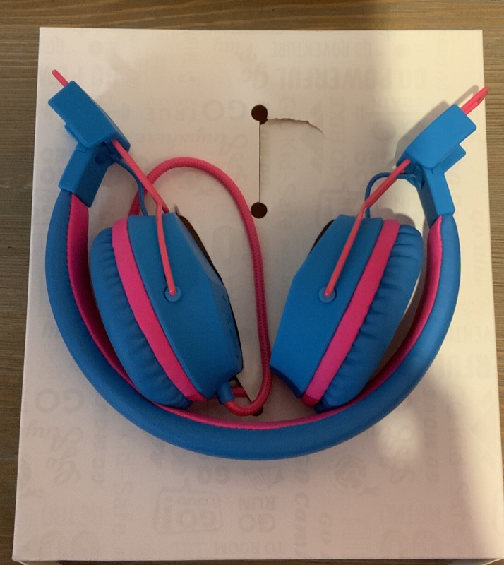 🌎 JBuddies Studio Wired Kids Headphones – Pink/Blue,No Box ‼️
