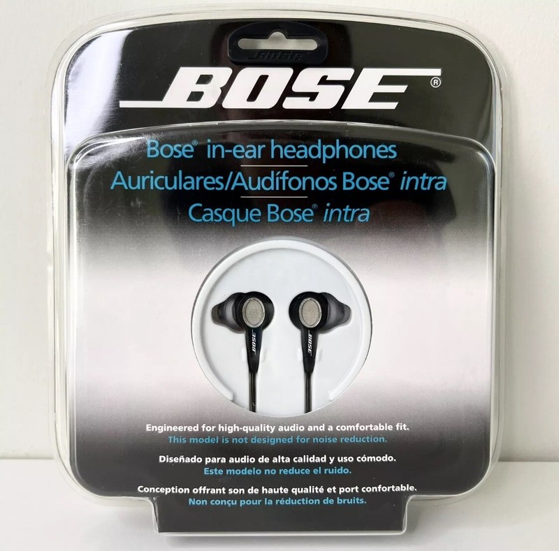 Brand New Bose-In-Ear Wired Headphones With Carrying Case 3 Tips -Factory Sealed
