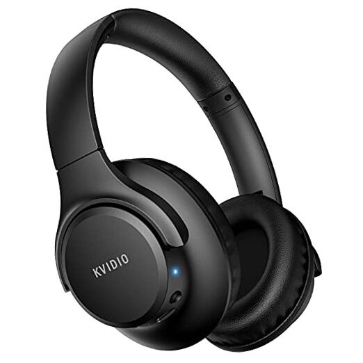 Bluetooth Headphones Over Ear, 65 Hours Playtime Wireless Headphones Black