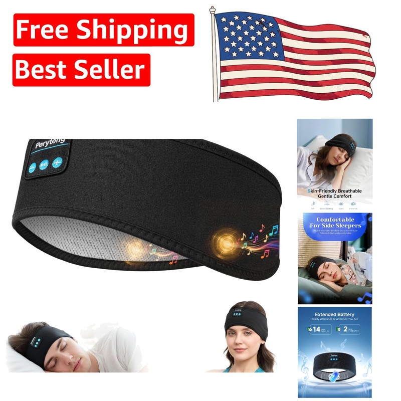 Ultra-Thin Bluetooth Sleep Headphones – Comfortable, Washable, and Lightweight