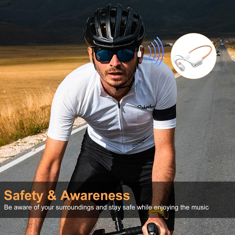 RR SPORTS Bone Conduction Bluetooth Headphones-SurfAudio, IP68 Waterproof Swimmi gallery