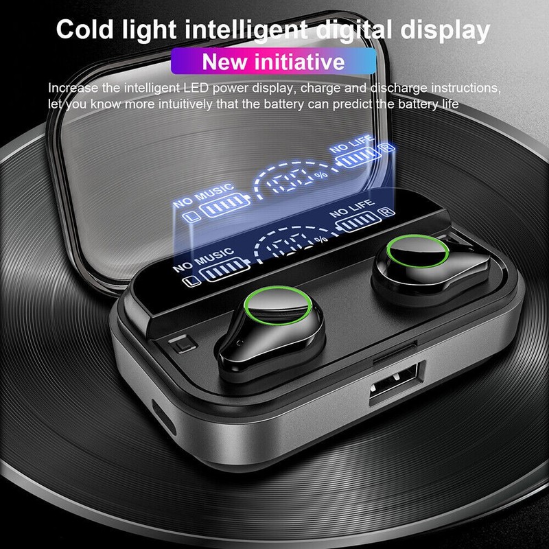 Bluetooth Earphone Wireless Headphones Headset for iPhone Cell Phone Android gallery