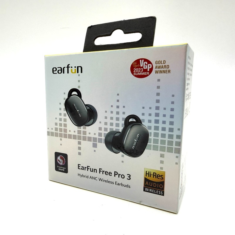EarFun Free Pro 3 Hybrid Noise Cancelling Wireless Earbuds – Black
