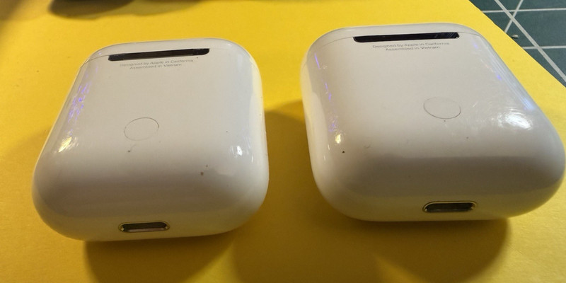 LOT OF 2 PAIRS Apple AirPods 2nd Gen w/Charging Case A1602 A2032 A2031 +CASES gallery