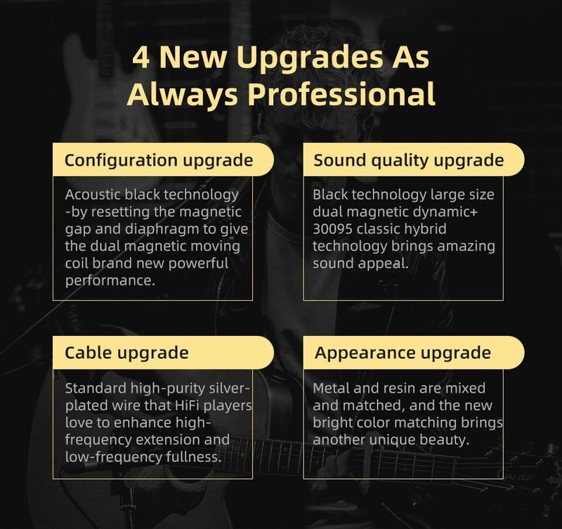 Metal monitor headphones with hybrid technology to eliminate background noise gallery