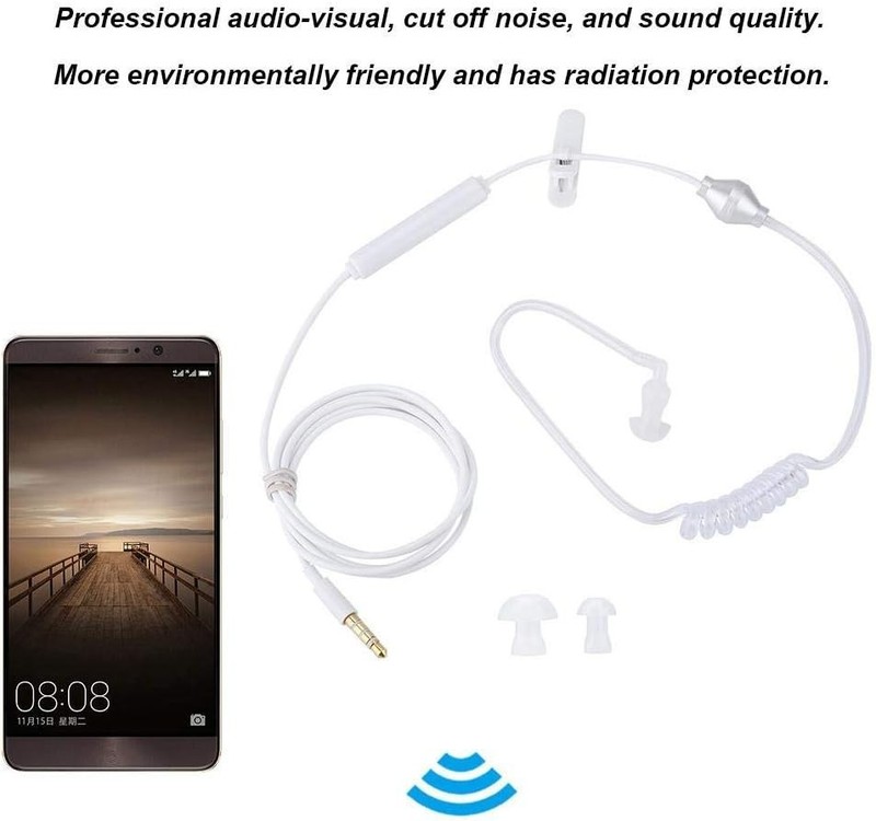 Compact 3.5mm Acoustic Hollow Air Tube Earbuds - Perfect for Sports & Exercise gallery