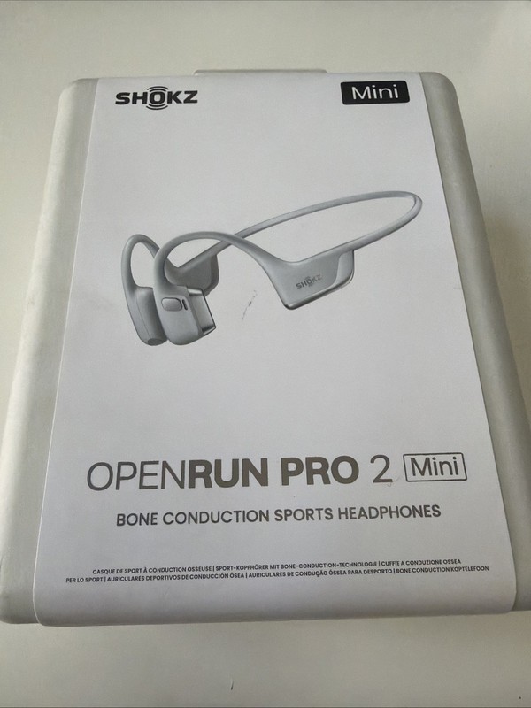 New Shokz OpenRun Pro 2 Mini Bone Conduction Sports Bluetooth Headphones Silver