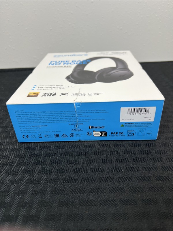 Soundcore Q20i Over Ear Hybrid Active Noise Cancelling Headphones - Black gallery