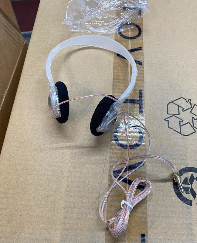 Electro Brand Ear Headphone Clear Transparent