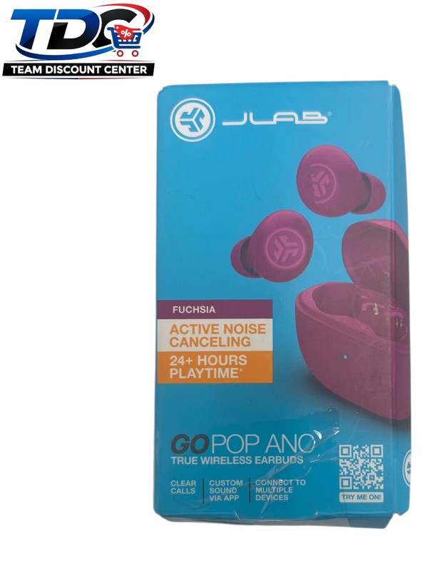 JLab Go Pop+ True Wireless Bluetooth Earbuds Cloud – Burgundy