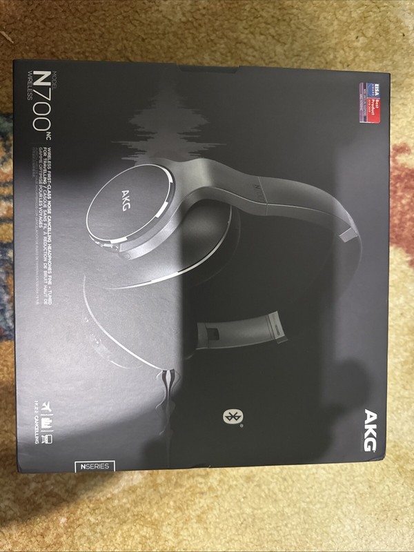 AKG N700NC Wireless Noise Cancelling Headphones – Silver/Black/Gray NEW
